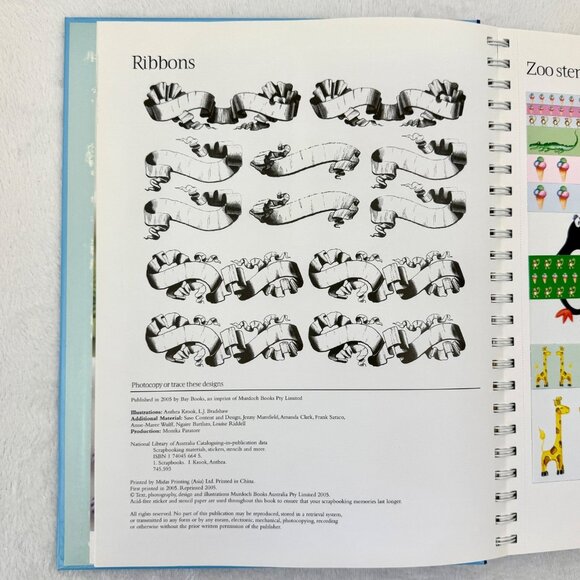 Scrapbooking Materials Book Stencils, Stickers and More by Bay Books Incomplete - Picture 3 of 11